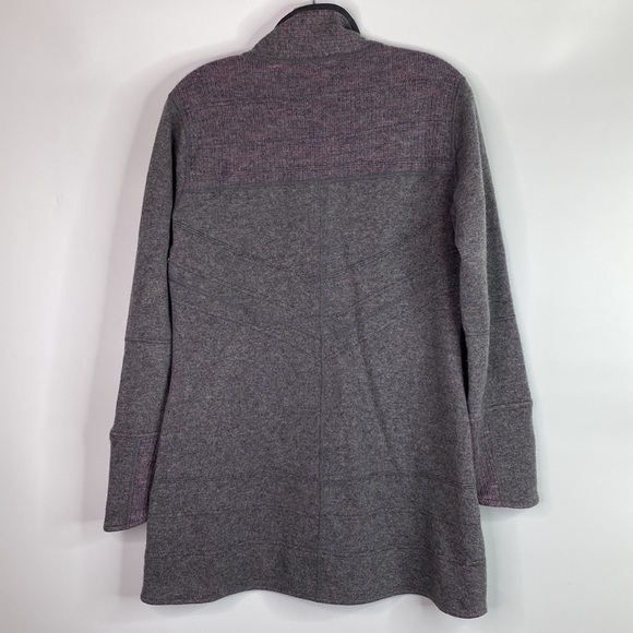 Title Nine Gray Swacket Wool Blend Sweater Jacket Medium - Picture 4 of 11
